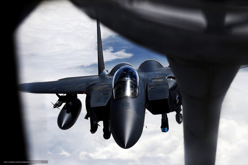 F-15 Fighter Jet — Gray, Dramatic, Photograph, Aircraft, Clouds