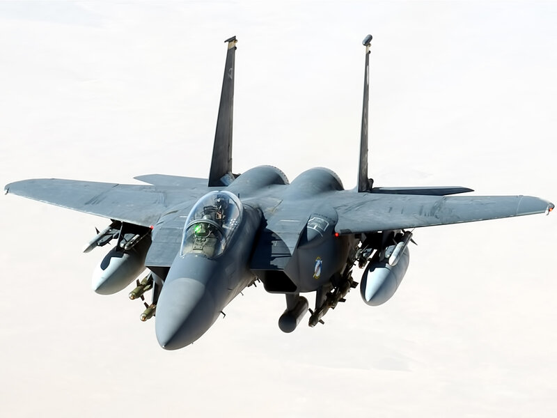 F-15 Fighter Jet — Gray, Dramatic, Photograph, Pilot