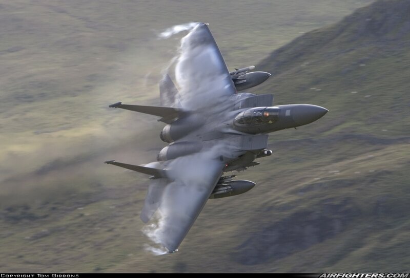 F-15 Fighter Jet — Gray, Dynamic, Afternoon