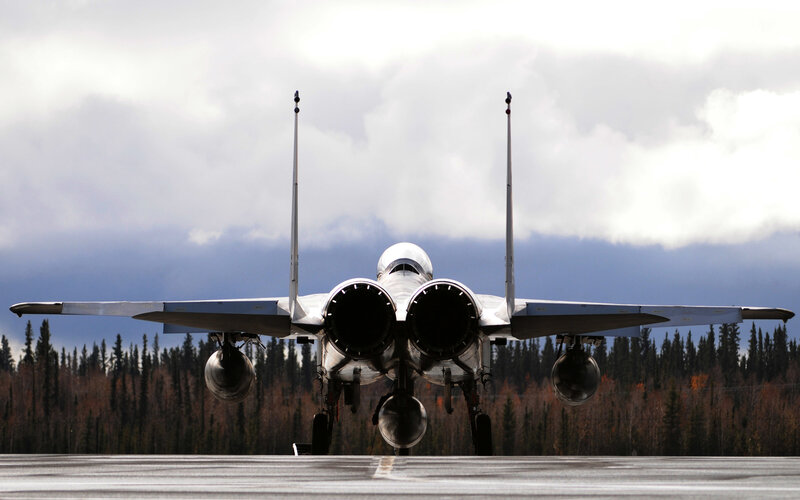 F-15 Fighter Jet — Gray