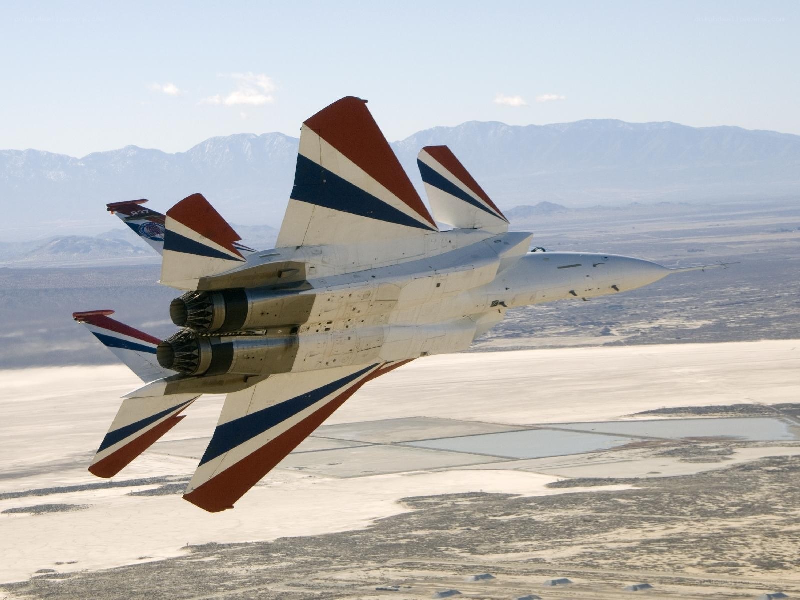 F-15 fighter jet in flight