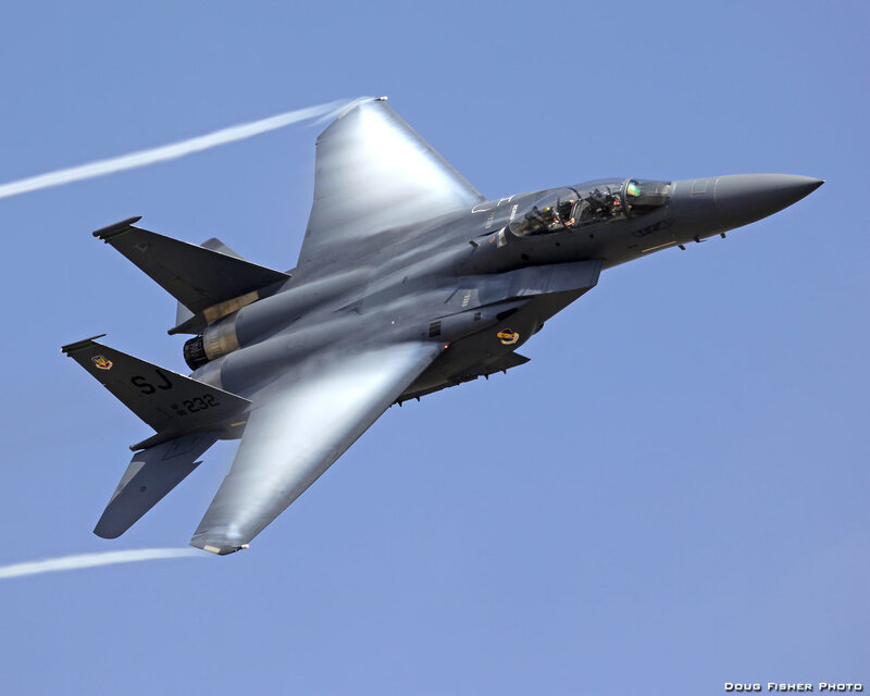 F-15E Fighter Jet — Blue
