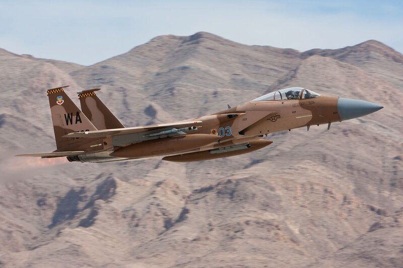 F-15E Fighter Jet — Brown