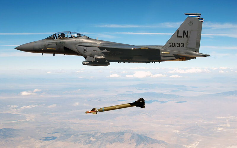 F-15E Fighter Jet — Dramatic