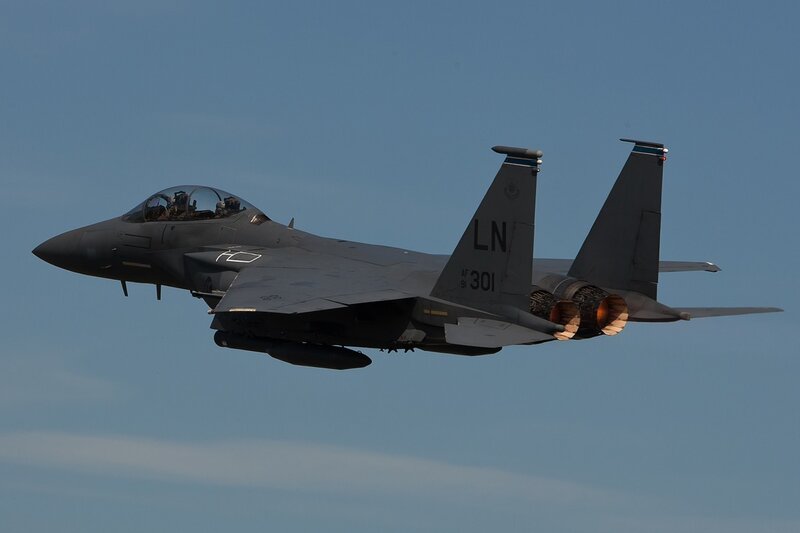 F-15E Strike Eagle in flight