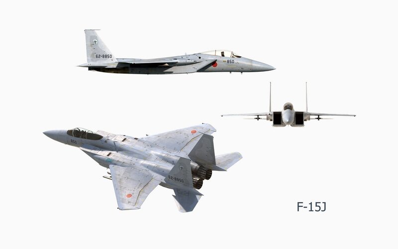 F-15J fighter jet views