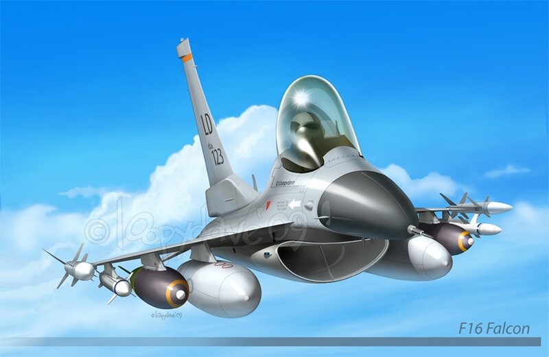 F-16 Falcon fighter jet