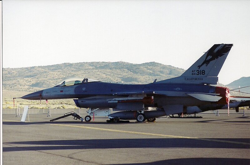 F-16 Fighter Jet — Gray, Calm, Afternoon, Photograph