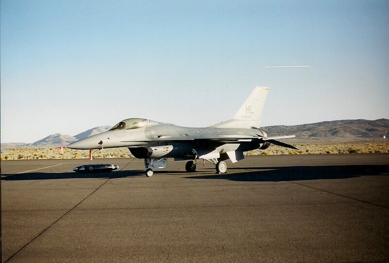 F-16 Fighter Jet — Gray, Desert