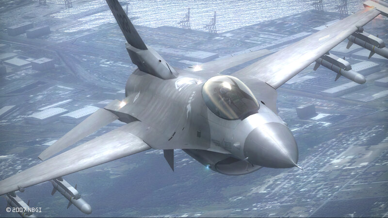 F-16 Fighter Jet — Gray, Dramatic, 3d Render, City