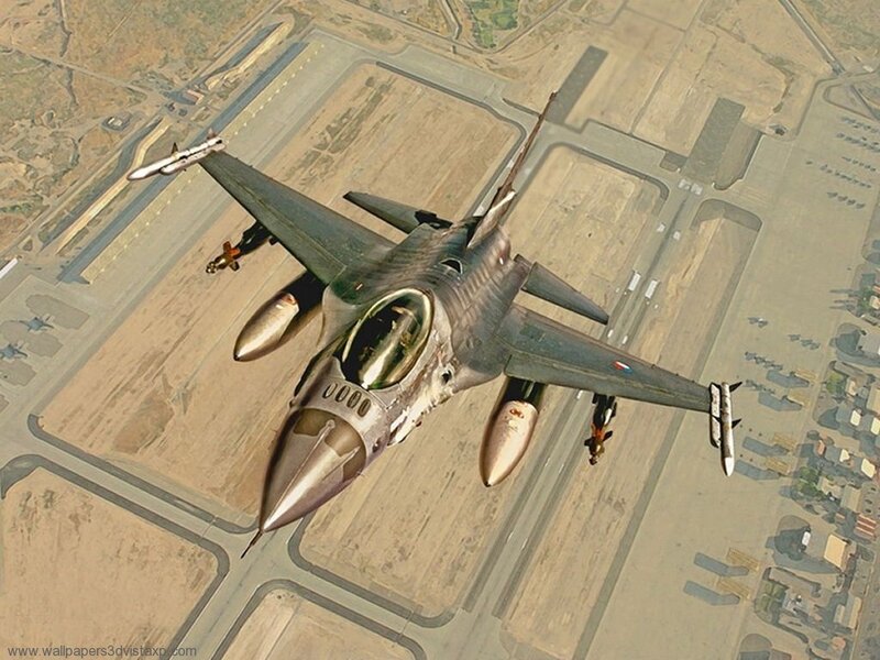 F-16 Fighter Jet — Gray, Dramatic, Afternoon, Photograph, Aircraft, Runway, Missiles