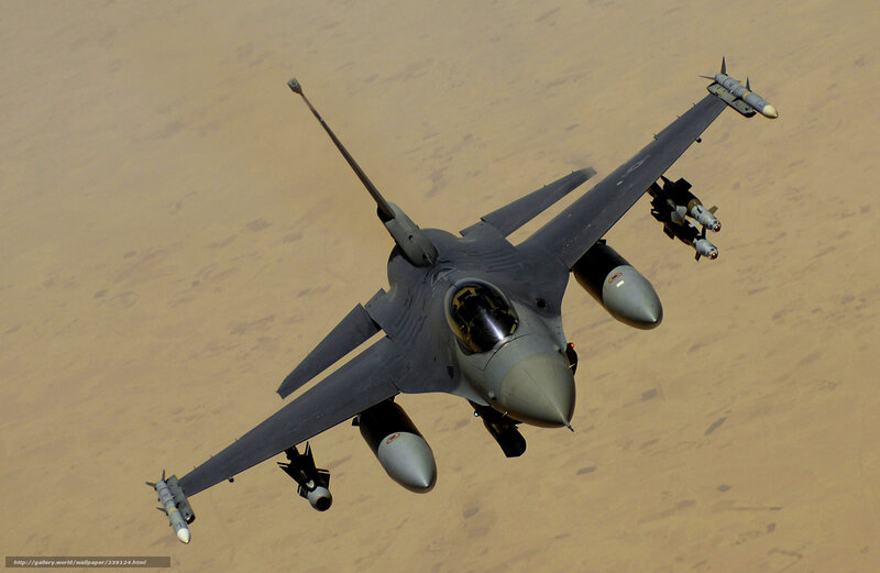 F-16 Fighter Jet — Gray, Dramatic, Afternoon, Photograph, Missiles