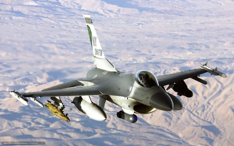 F-16 Fighter Jet — Gray, Dramatic, Photograph, Missiles