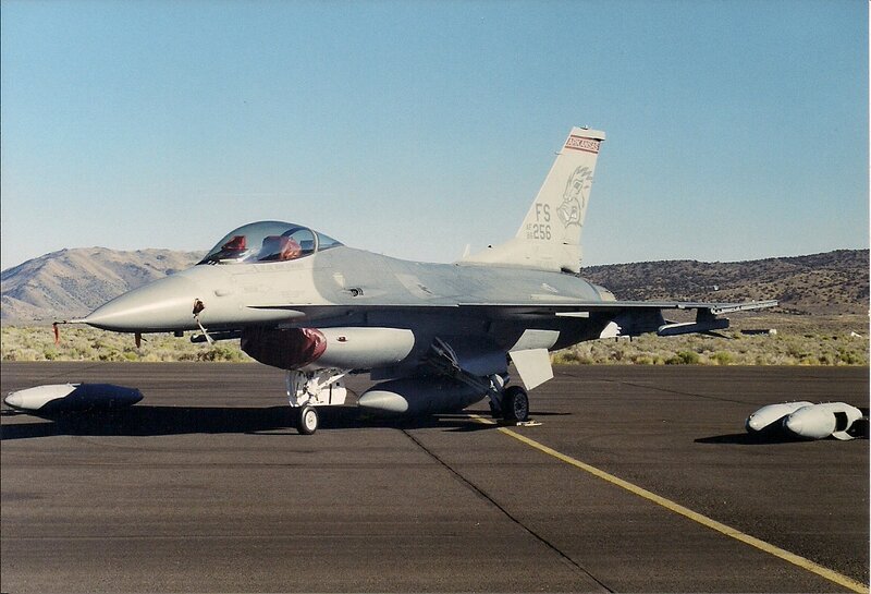 F-16 Fighter Jet — Gray, Neutral, Afternoon