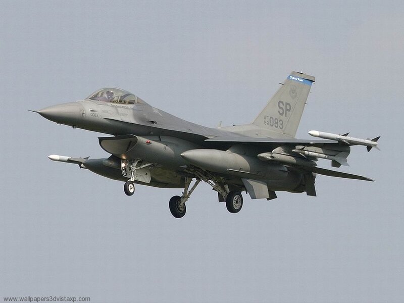 F-16 Fighter Jet — Gray, Neutral, Photograph, Aircraft, Missiles