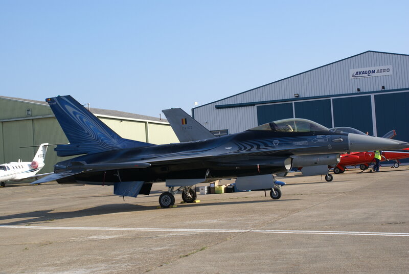 F-16 fighter jet on tarmac