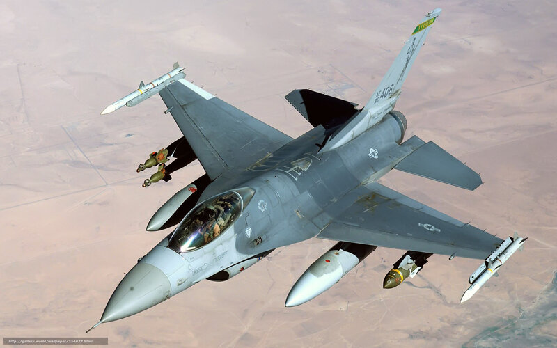 F-16 Fighting Falcon in flight