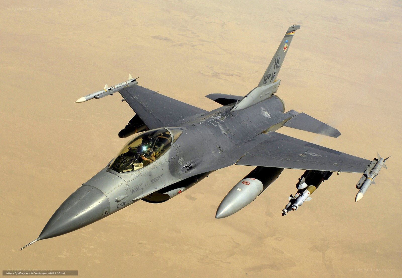 F-16 Fighting Falcon in flight