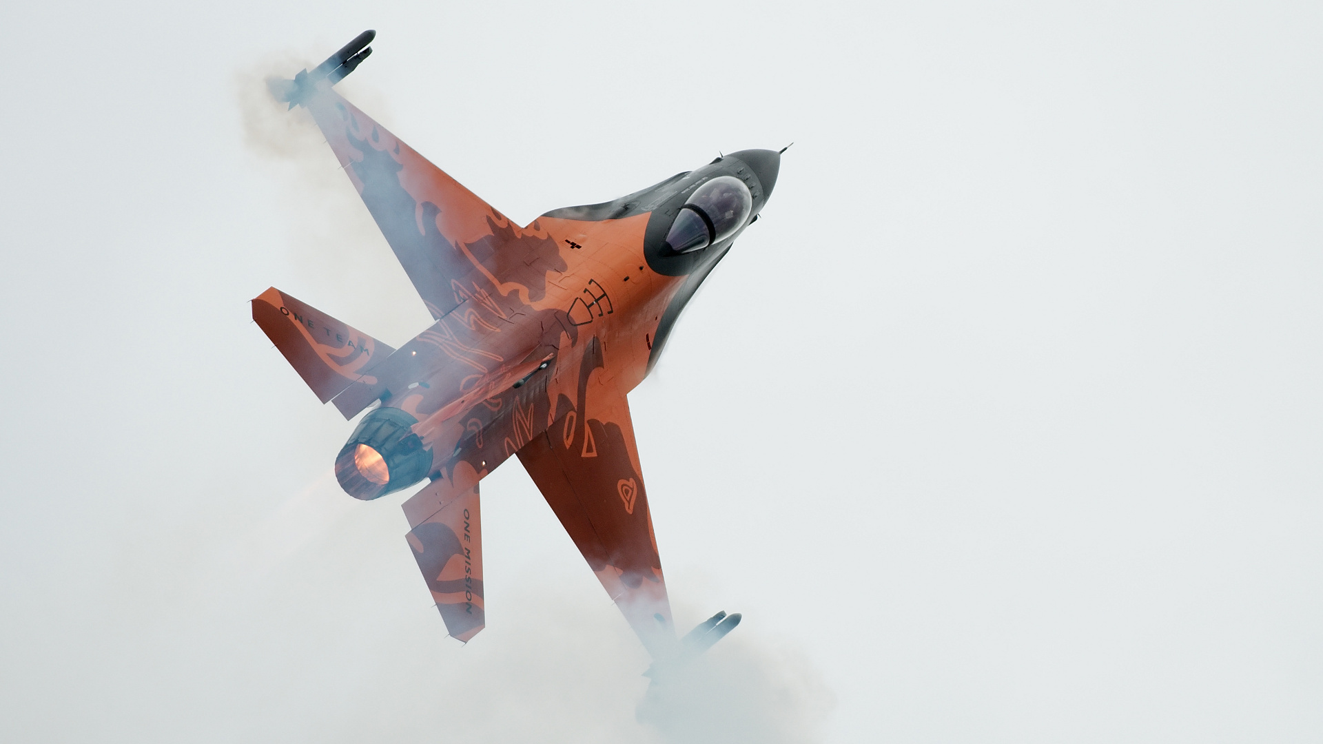 F-16 jet in flight