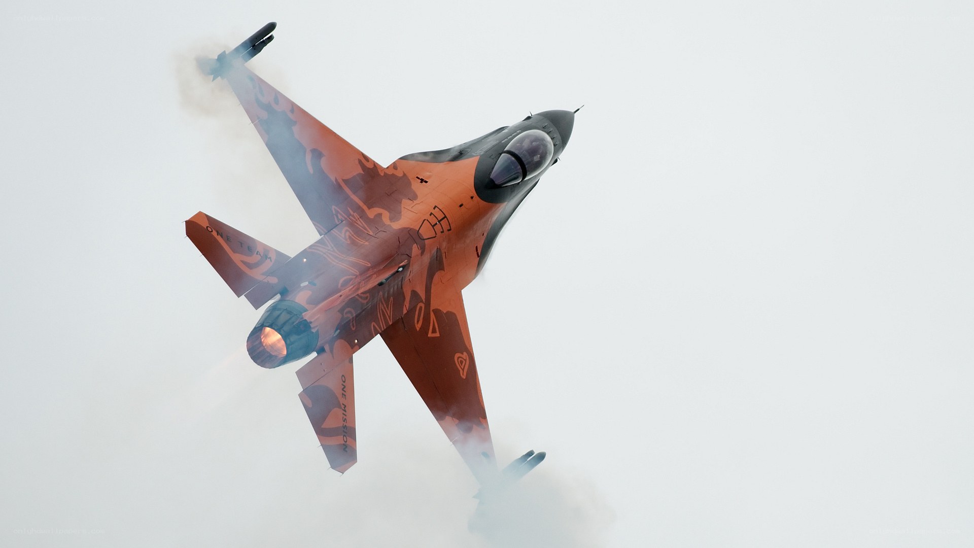 F-16 jet in flight