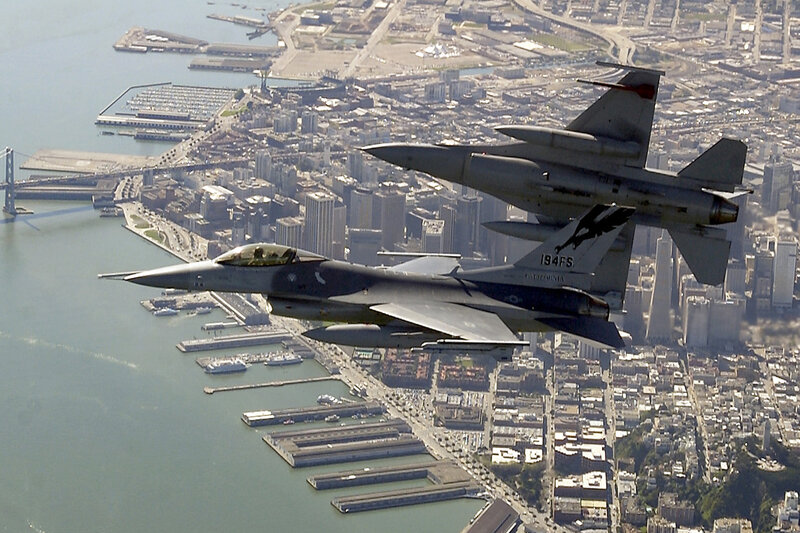 F-16 jets over San Francisco