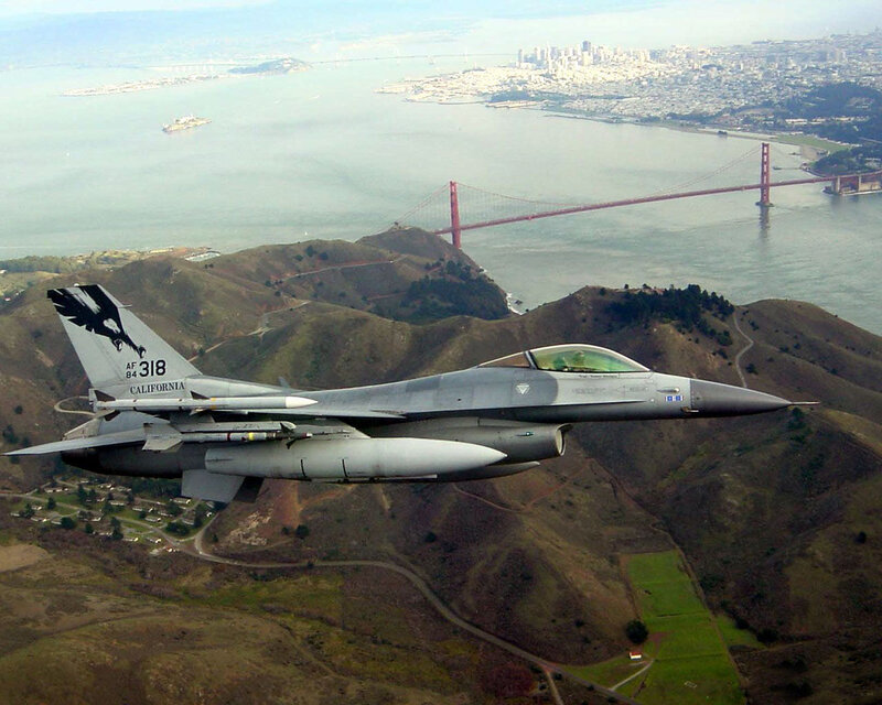 F-16 over San Francisco