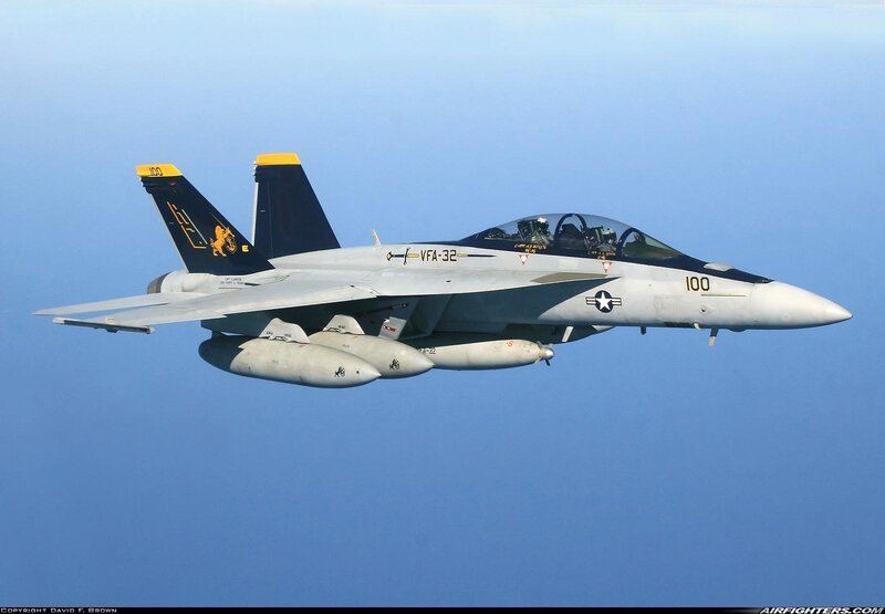 F-18 Fighter Jet — Blue