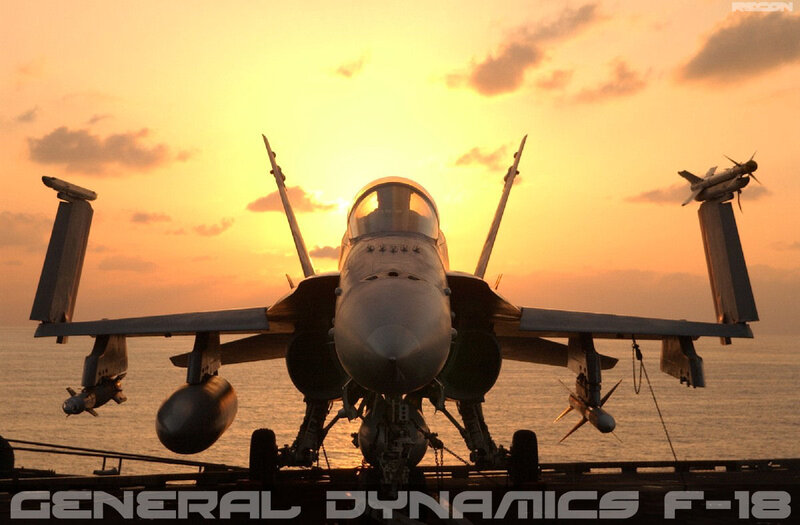 F-18 Fighter Jet — Orange