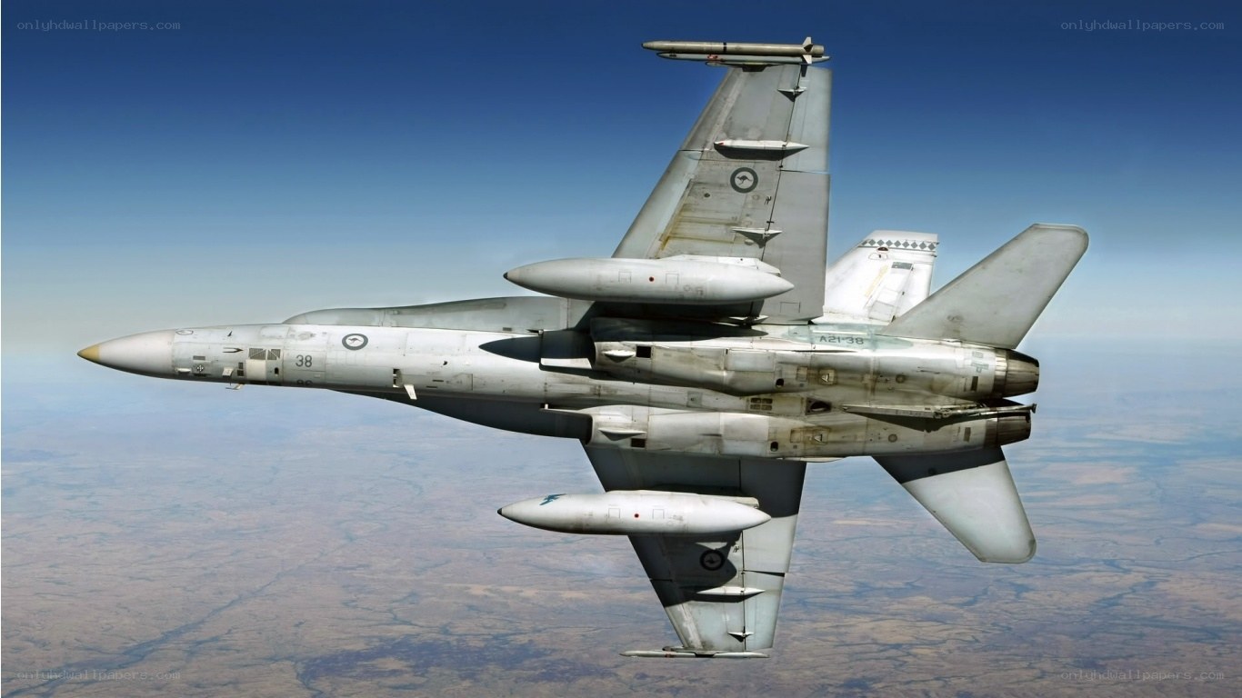 F-18 Hornet in flight