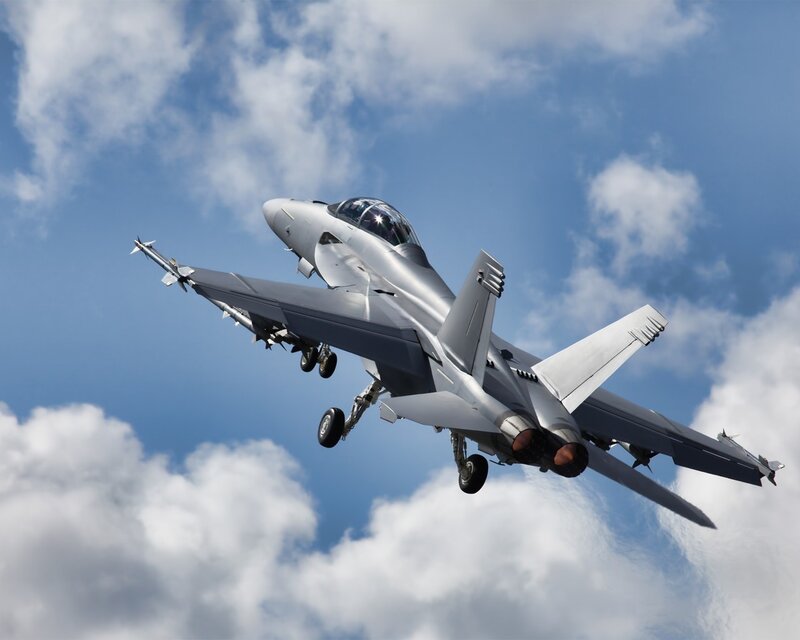 F-18 Hornet in flight