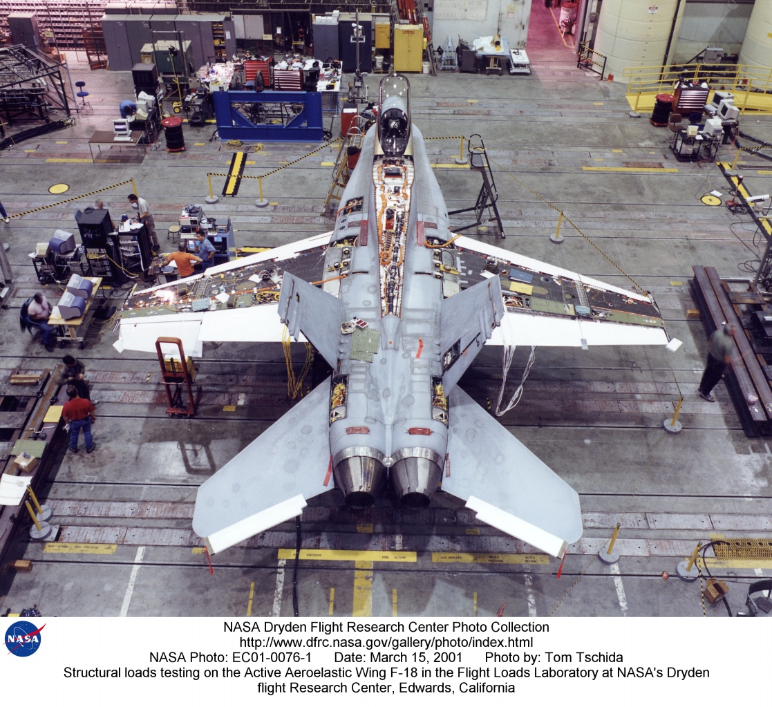 F-18 wing load testing