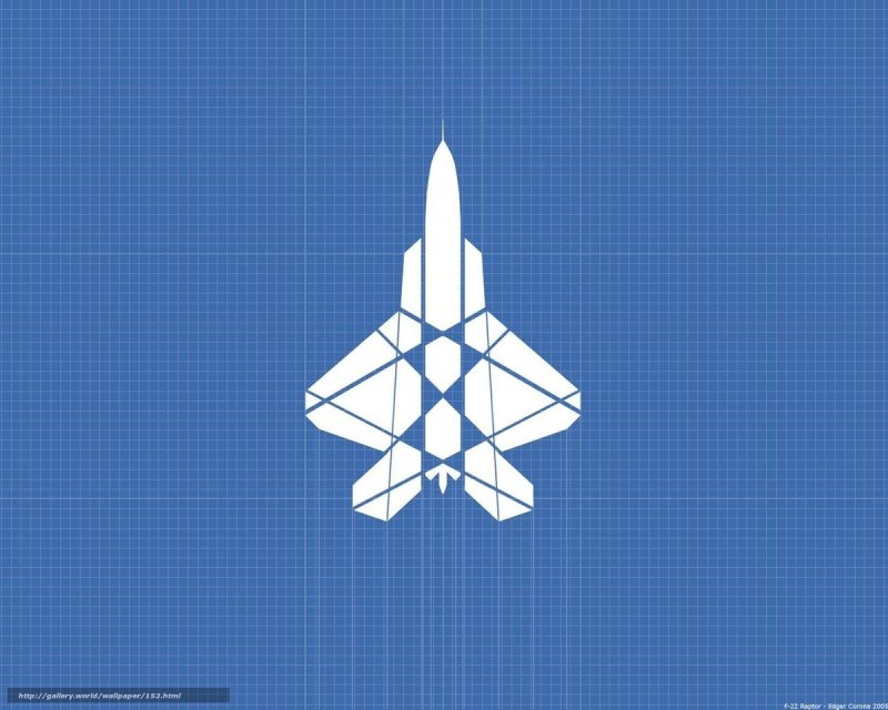 F-22 Raptor blueprint