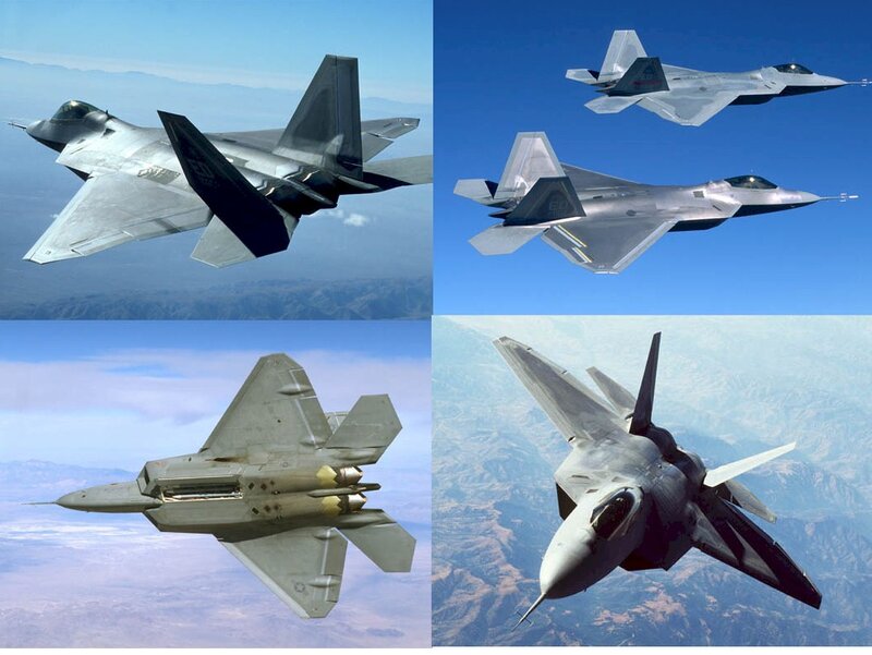 F-22 Raptor Fighter Jets — Blue