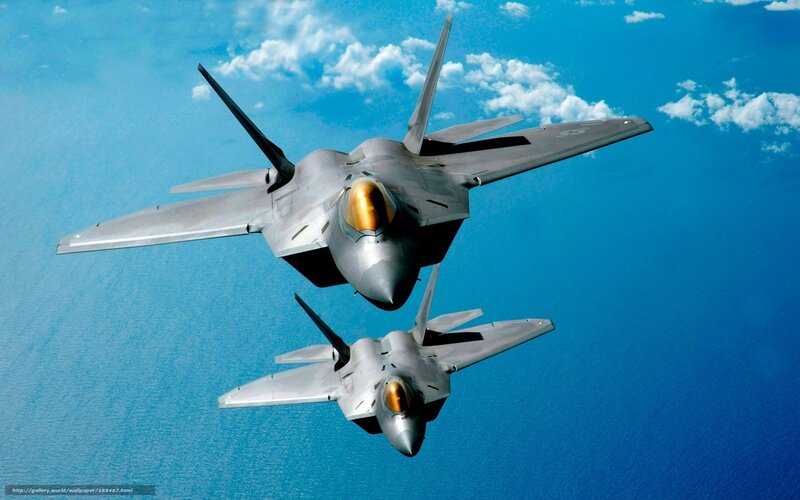 F-22 Raptor fighter jets