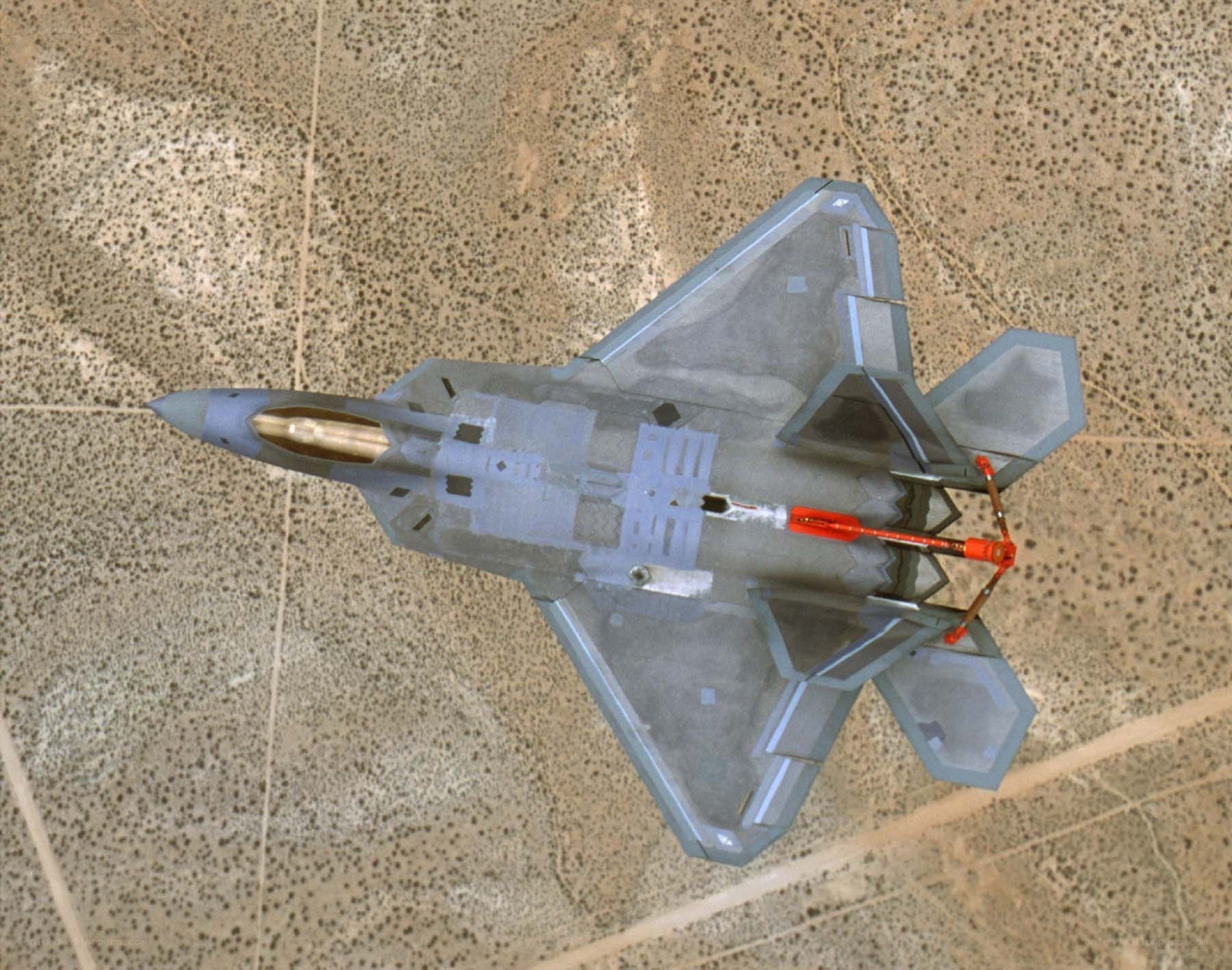 F-22 Raptor from above