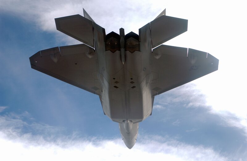 F-22 Raptor from below