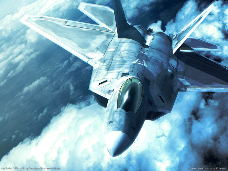 F-22 Raptor in Clouds