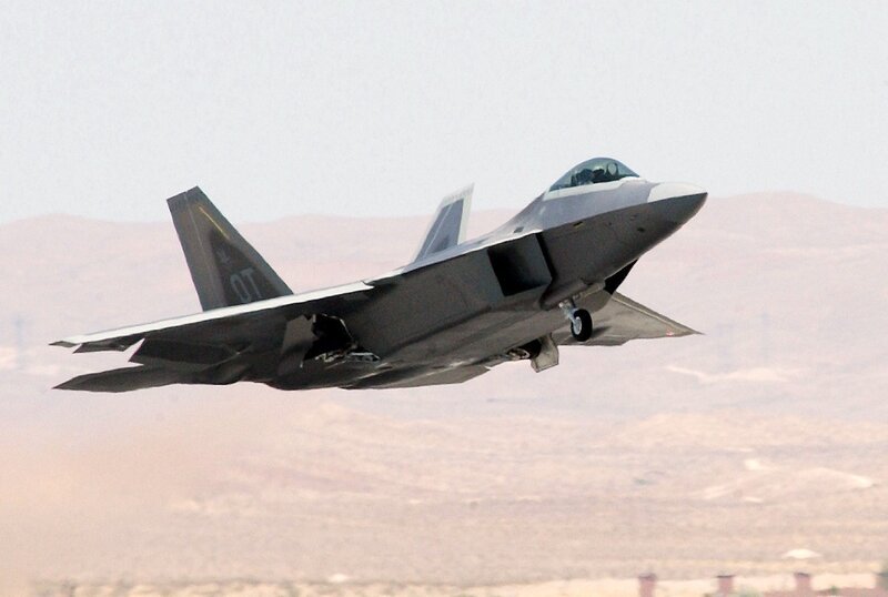 F-22 Raptor in flight