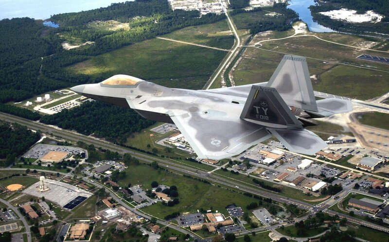 F-22 Raptor in flight