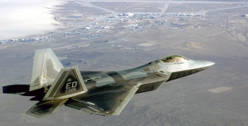 F-22 Raptor in flight