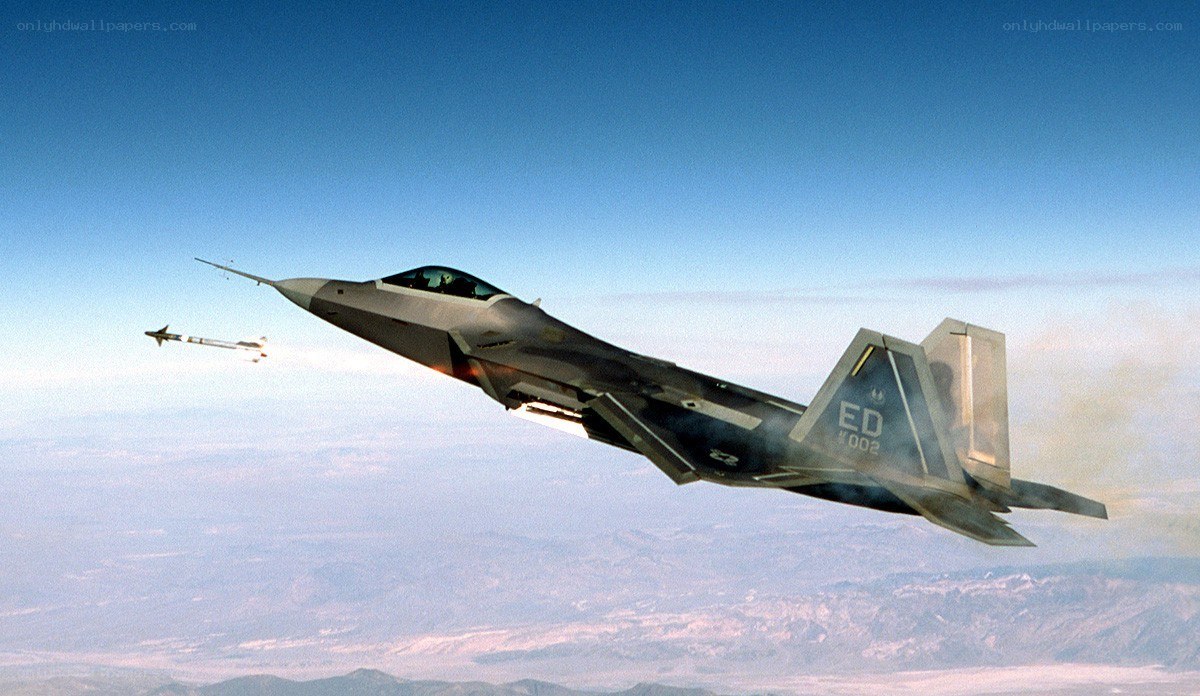 F-22 Raptor in flight