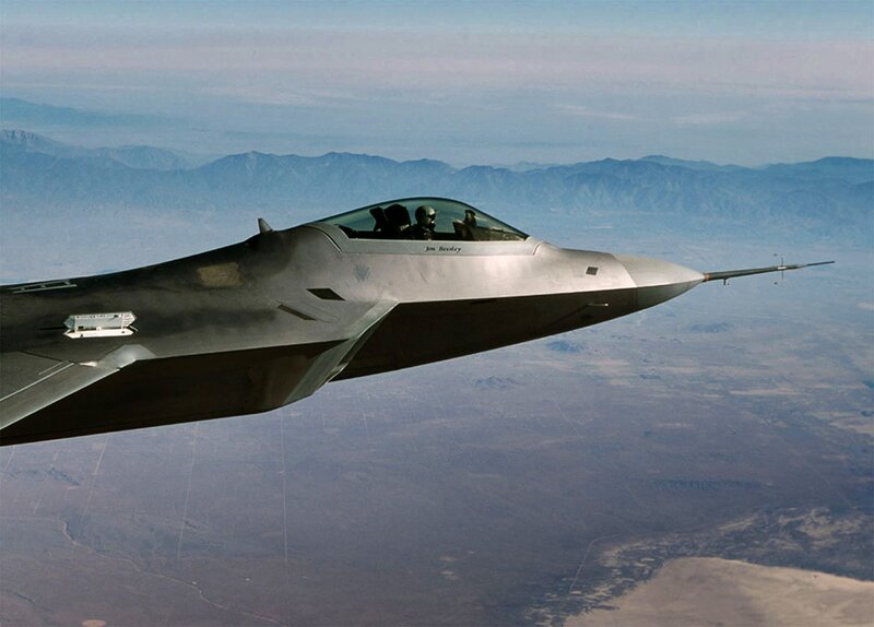F-22 Raptor in flight
