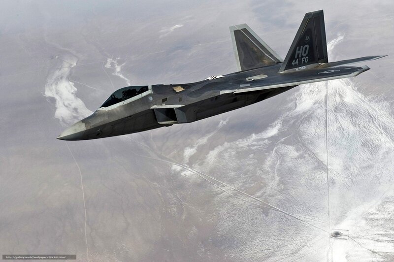 F-22 Raptor in flight
