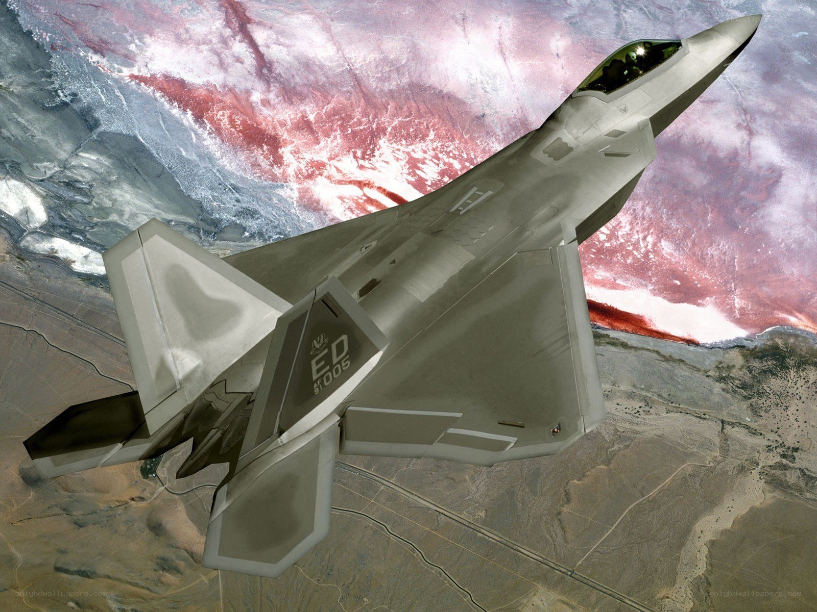 F-22 Raptor in flight