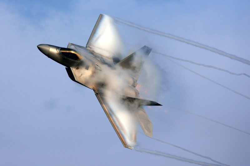 F-22 Raptor in flight