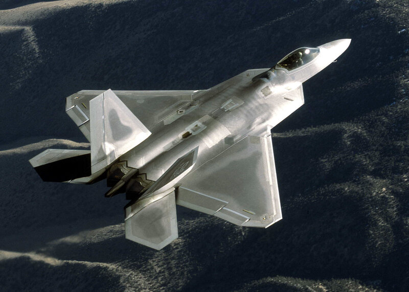 F-22 Raptor in flight