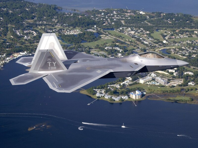 F-22 Raptor in flight