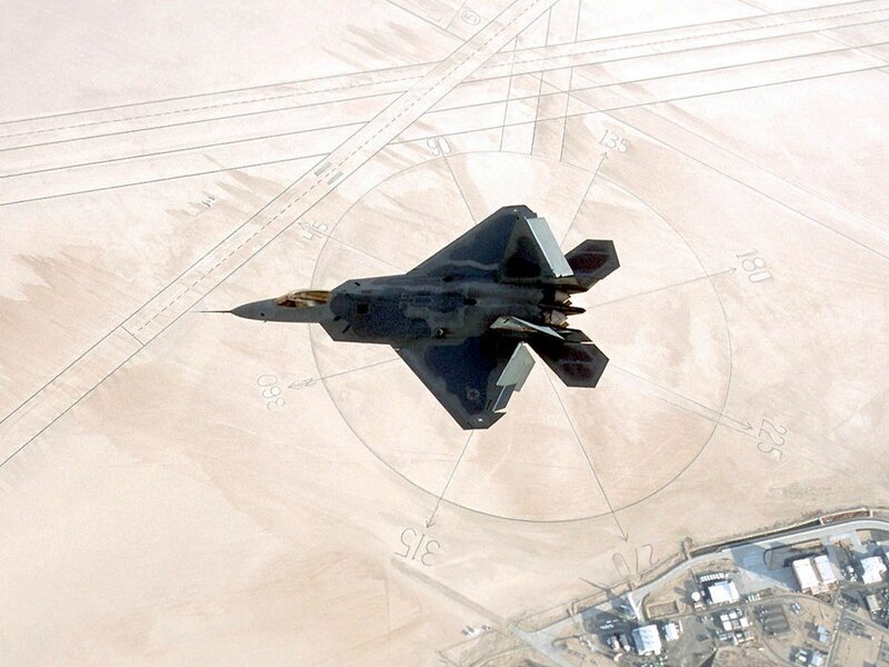 F-22 Raptor in flight