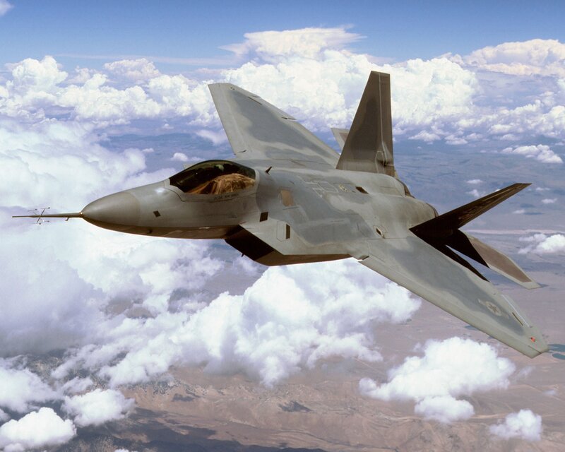 F-22 Raptor in flight