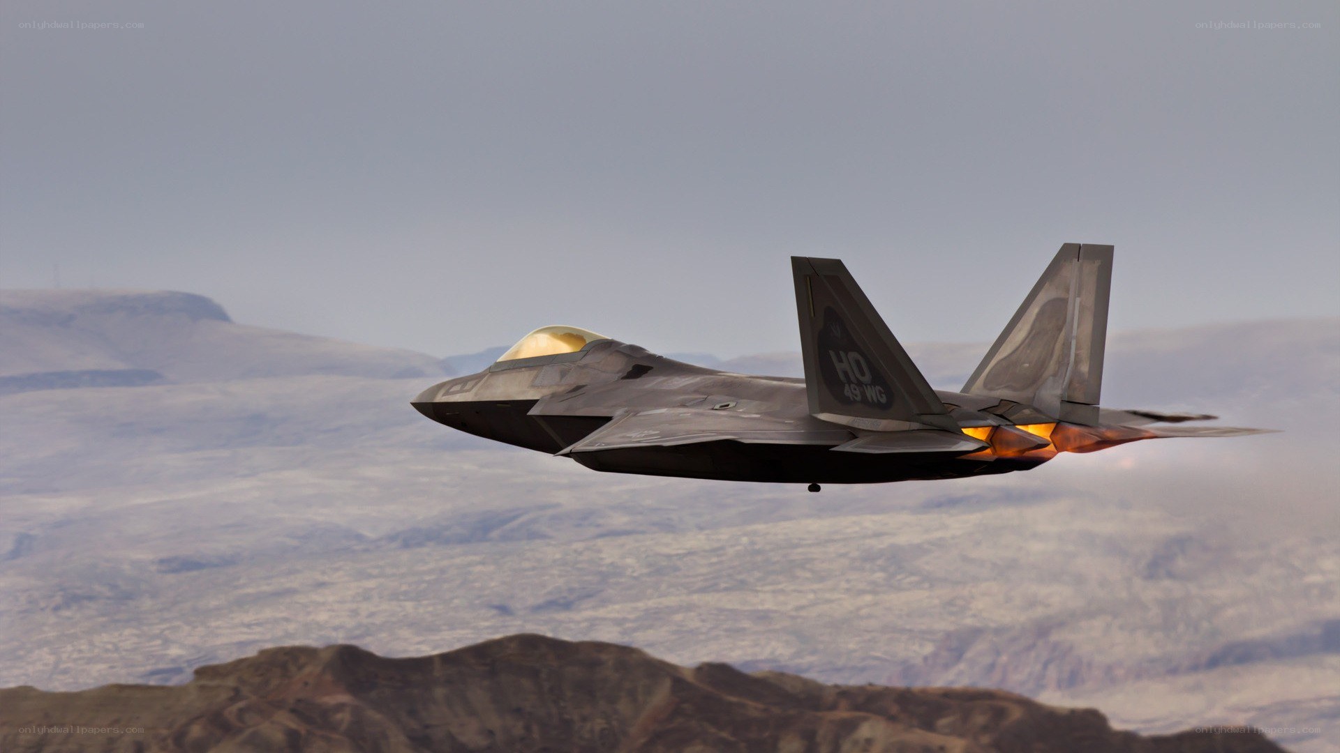 F-22 Raptor in flight